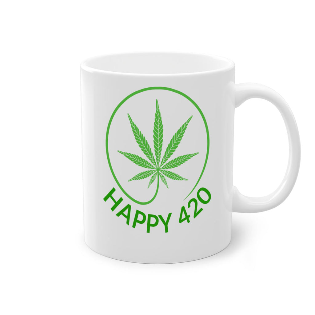 happy 420 100#- marijuana-Mug / Coffee Cup