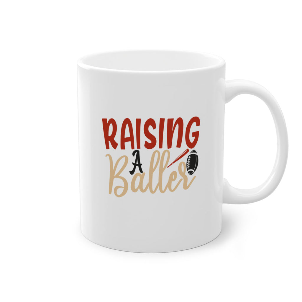 raising a baller 2278#- softball-Mug / Coffee Cup