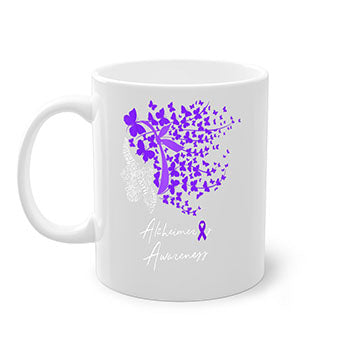 Alzheimers Awareness Shirt Alzheimers Purple Butterflies 23#- alzheimers-Mug / Coffee Cup