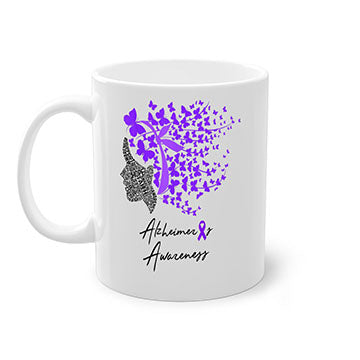 Alzheimers Awareness Shirt Alzheimers Purple Butterflies 24#- alzheimers-Mug / Coffee Cup