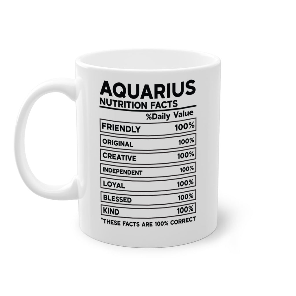 Aquarius Nutrition Facts 67#- zodiac-Mug / Coffee Cup