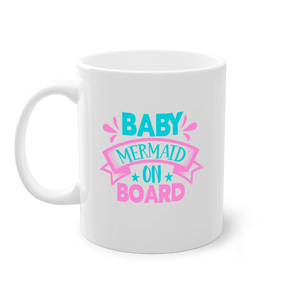 Baby Mermaid On Board 27#- mermaid-Mug / Coffee Cup