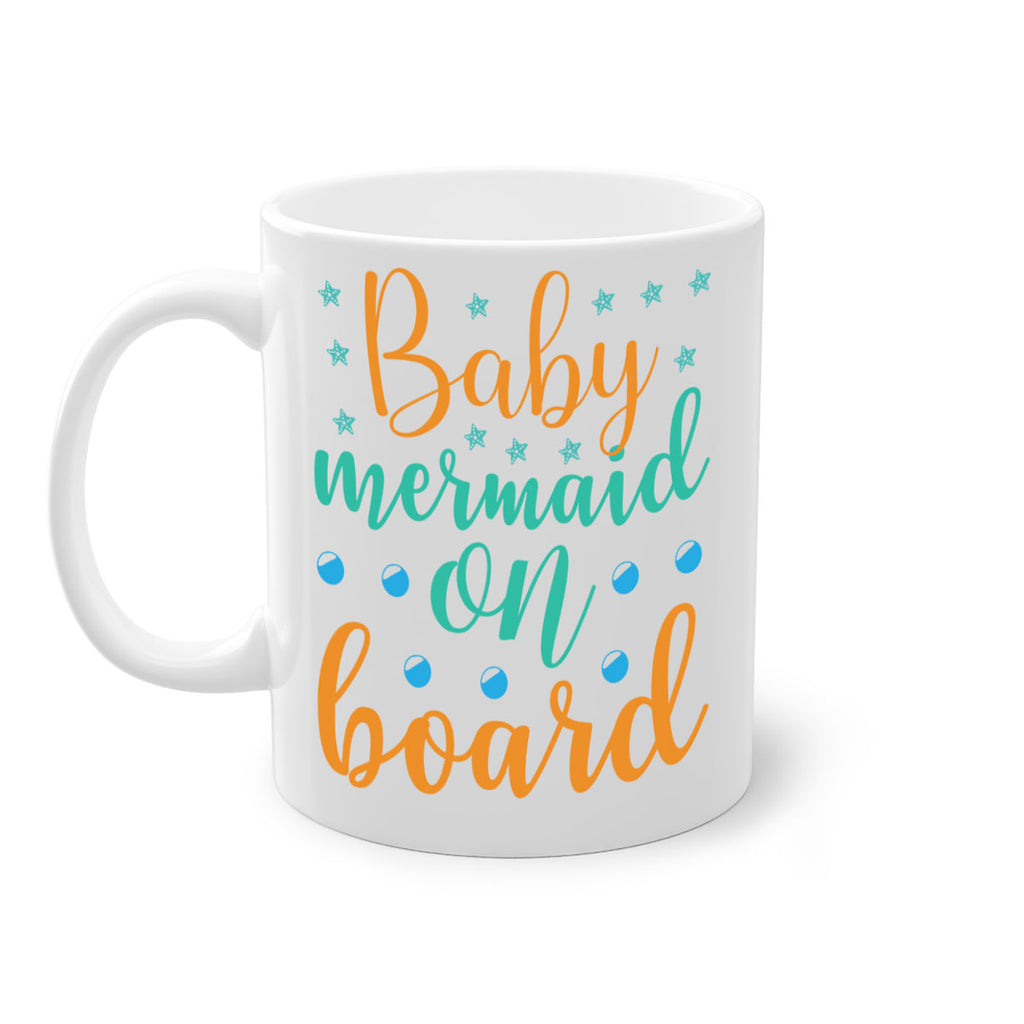 Baby Mermaid on Board 40#- mermaid-Mug / Coffee Cup