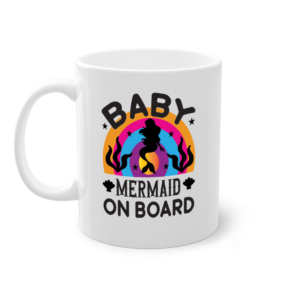 Baby mermaid on board 37#- mermaid-Mug / Coffee Cup