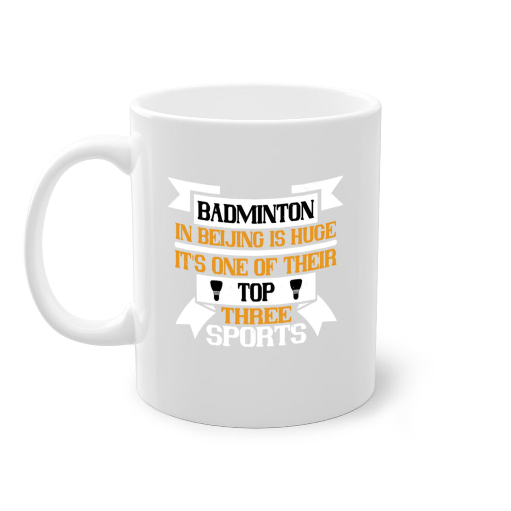 Badminton in Beijing is huge its one of their top three sports 1672#- badminton-Mug / Coffee Cup