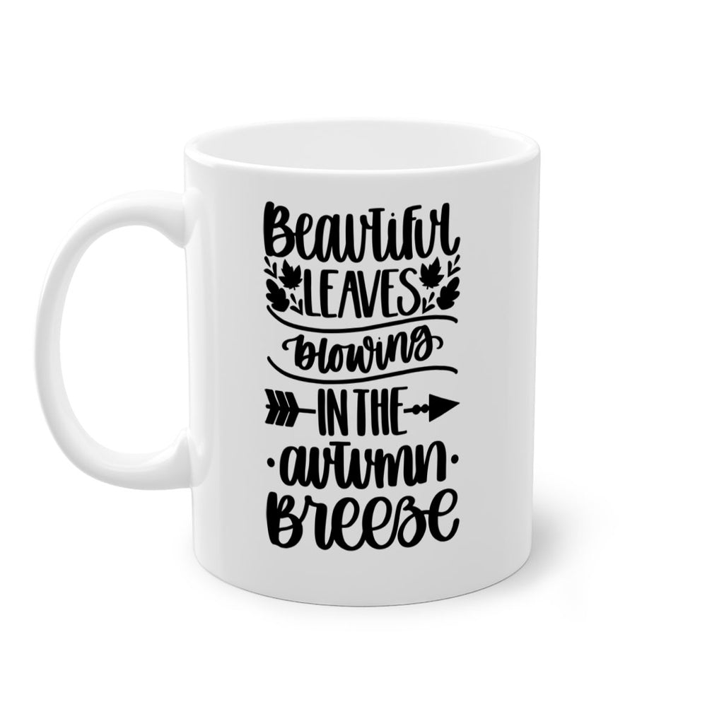 Beautiful Leaves Blowing In The Autumn Breeze 479#- fall-Mug / Coffee Cup