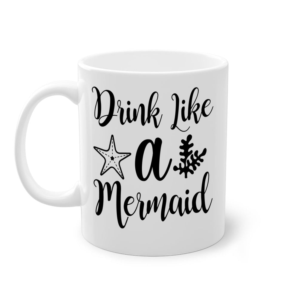 Drink like a mermaid 149#- mermaid-Mug / Coffee Cup