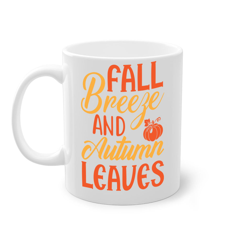 Fall Breeze and Autumn Leaves 92#- fall-Mug / Coffee Cup