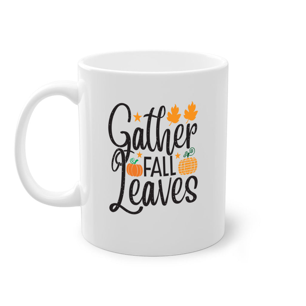 Gatherfallleaves 189#- fall-Mug / Coffee Cup