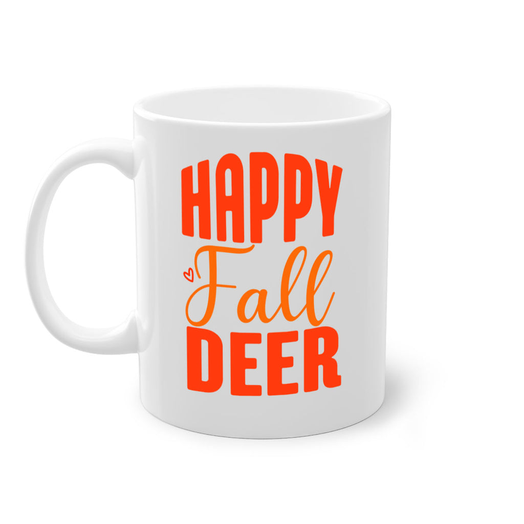 Happy Fall Deer Design 218#- fall-Mug / Coffee Cup