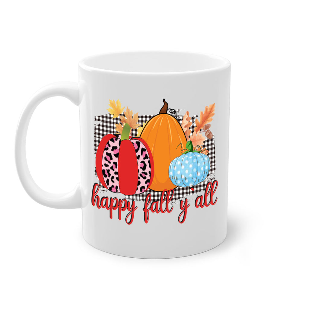 Happy Fall Yall Leopard 229#- fall-Mug / Coffee Cup