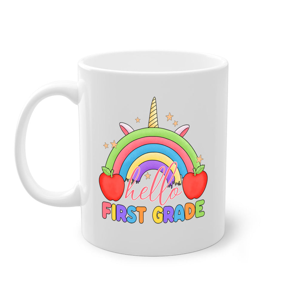 Hello 1st Grade Unicorn Rainbow 12#- First Grade-Mug / Coffee Cup
