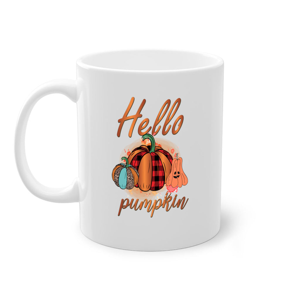 Hello Pumpkin 284#- fall-Mug / Coffee Cup