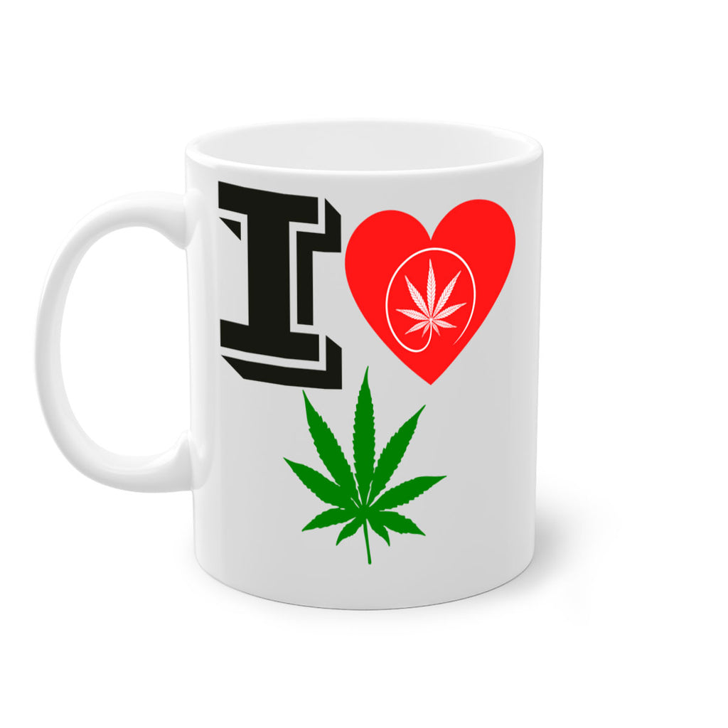 I love Cannabis heart 126#- marijuana-Mug / Coffee Cup