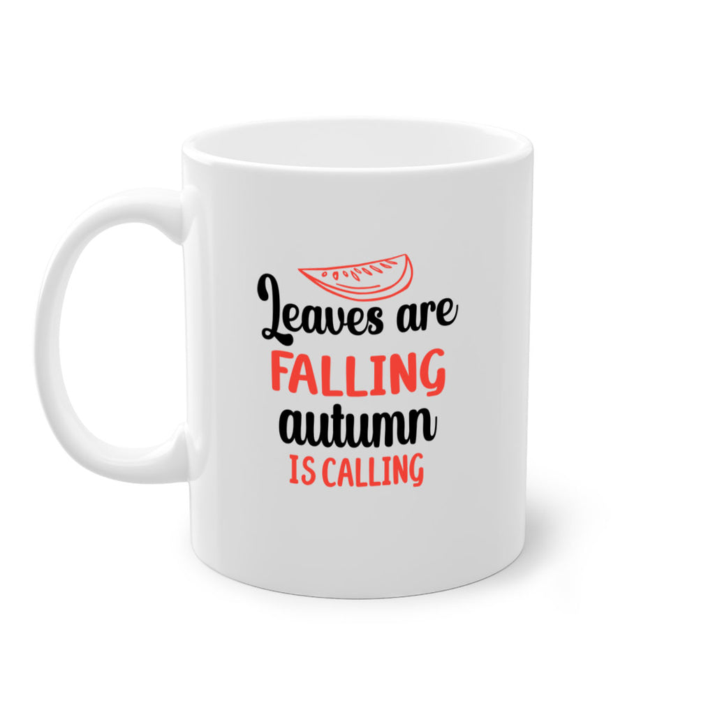 Leaves are falling autumn is calling 392#- fall-Mug / Coffee Cup