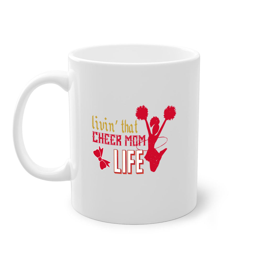 Livin that cheer mom life 787#- football-Mug / Coffee Cup