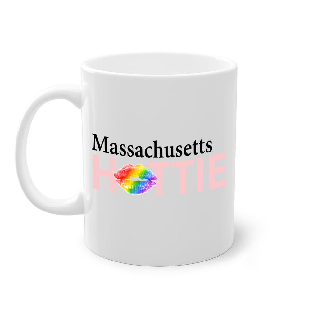 Massachusetts Hottie with rainbow lips 21#- Hottie Collection-Mug / Coffee Cup