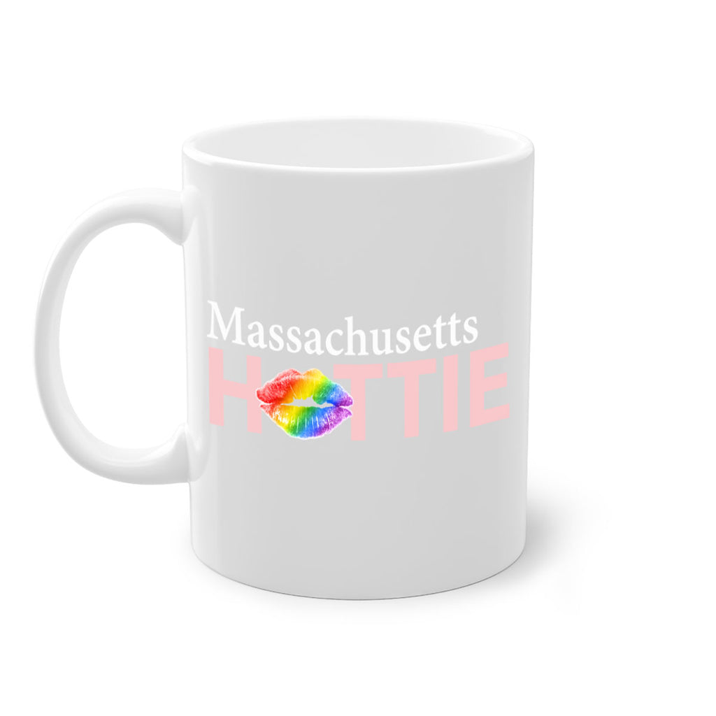 Massachusetts Hottie with rainbow lips 72#- Hottie Collection-Mug / Coffee Cup