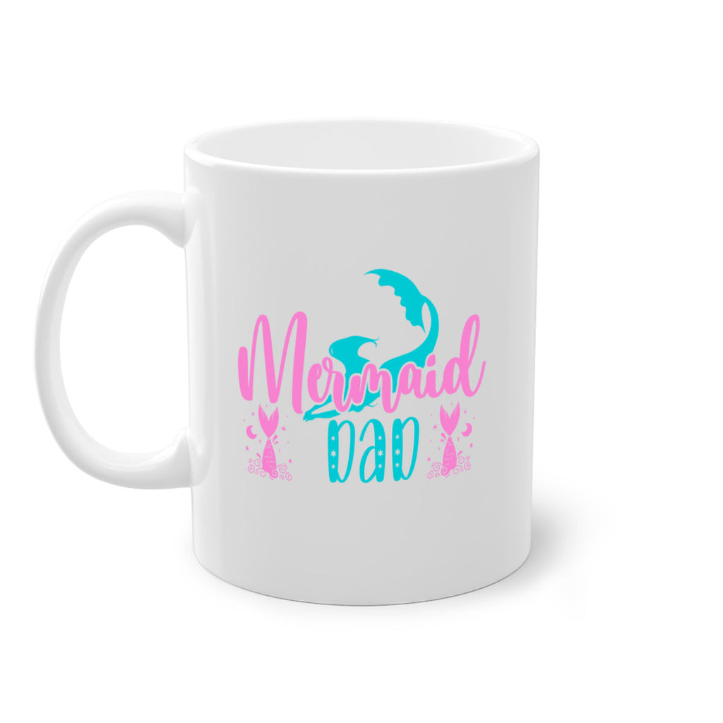 Mermaid Dad 356#- mermaid-Mug / Coffee Cup