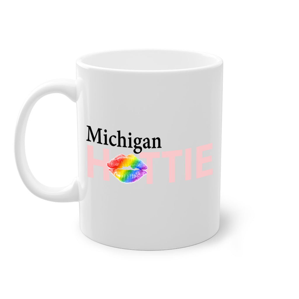 Michigan Hottie with rainbow lips 22#- Hottie Collection-Mug / Coffee Cup