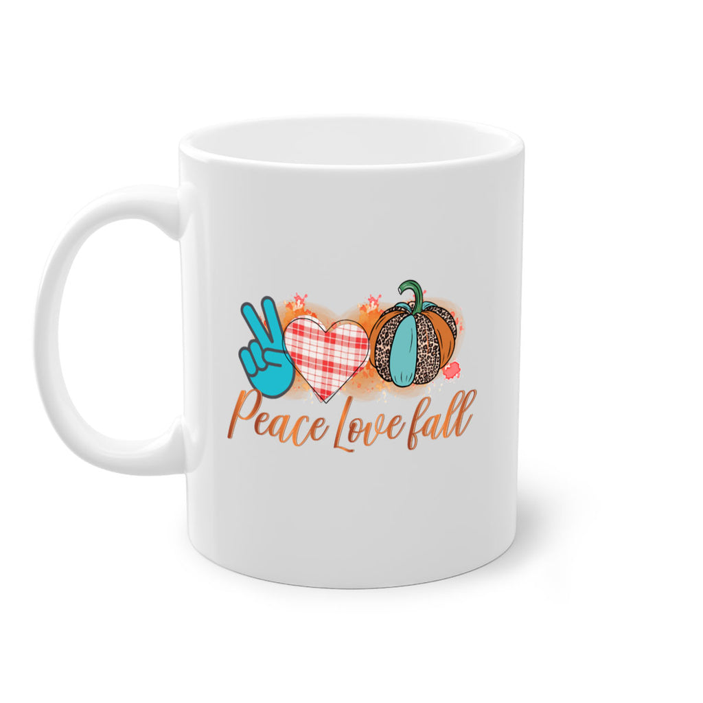 Peace Love Fall 466#- fall-Mug / Coffee Cup