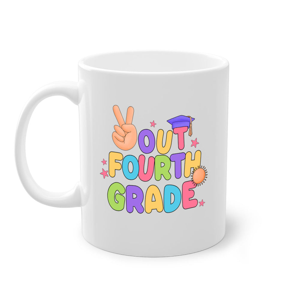 Peace Out 4th Grade Peace 19#- 4th grade-Mug / Coffee Cup