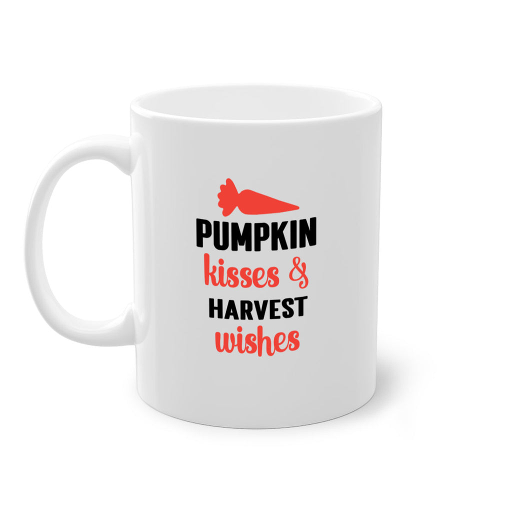 Pumpkin kisses harvest wishes 524#- fall-Mug / Coffee Cup