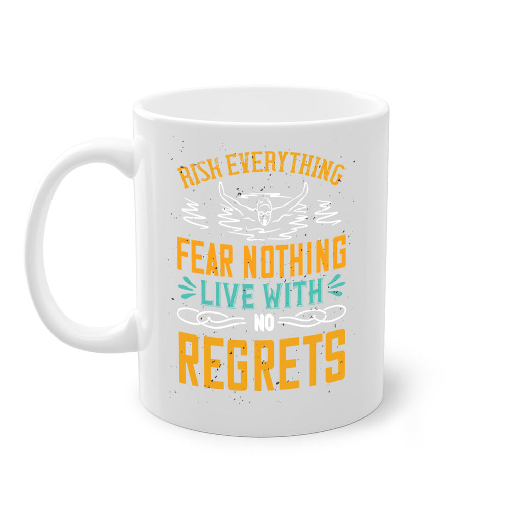 RISK EVERYTHING FEAR NOTHING 550#- swimming-Mug / Coffee Cup