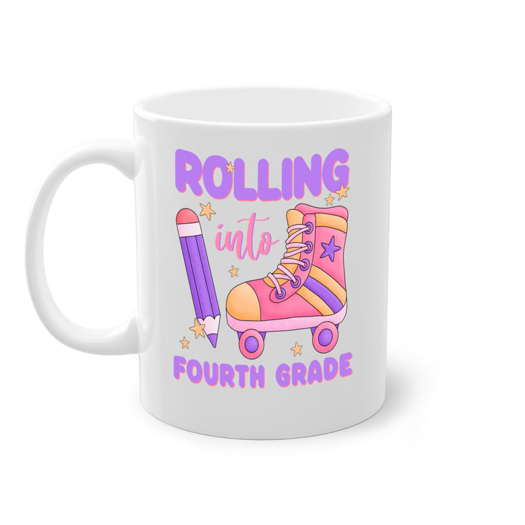 Rolling into 4th Grade 25#- 4th grade-Mug / Coffee Cup
