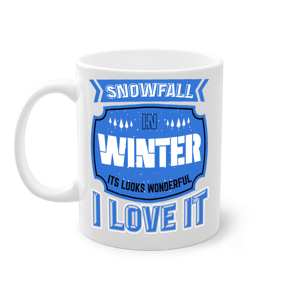 Snowfall in Winter 372#- winter-Mug / Coffee Cup