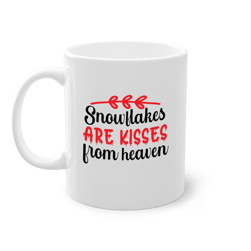 Snowflakes are kisses from heaven 376#- winter-Mug / Coffee Cup