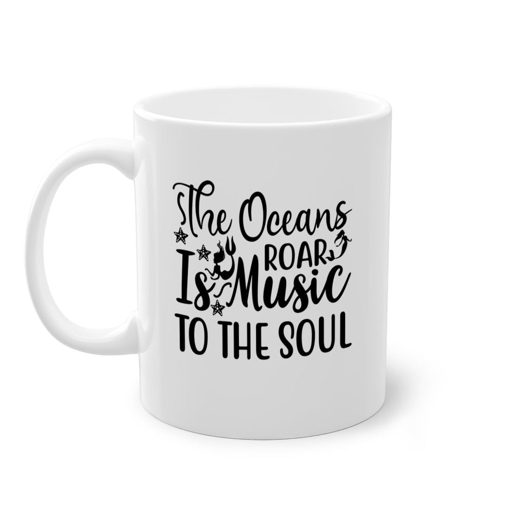 THE OCEANS ROAR IS MUSIC 632#- mermaid-Mug / Coffee Cup