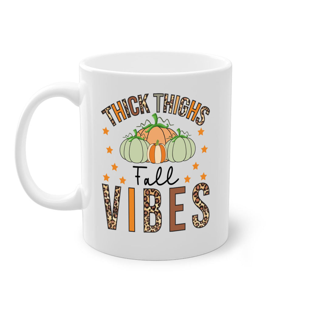 Thick Thighs Fall vibes 614#- fall-Mug / Coffee Cup