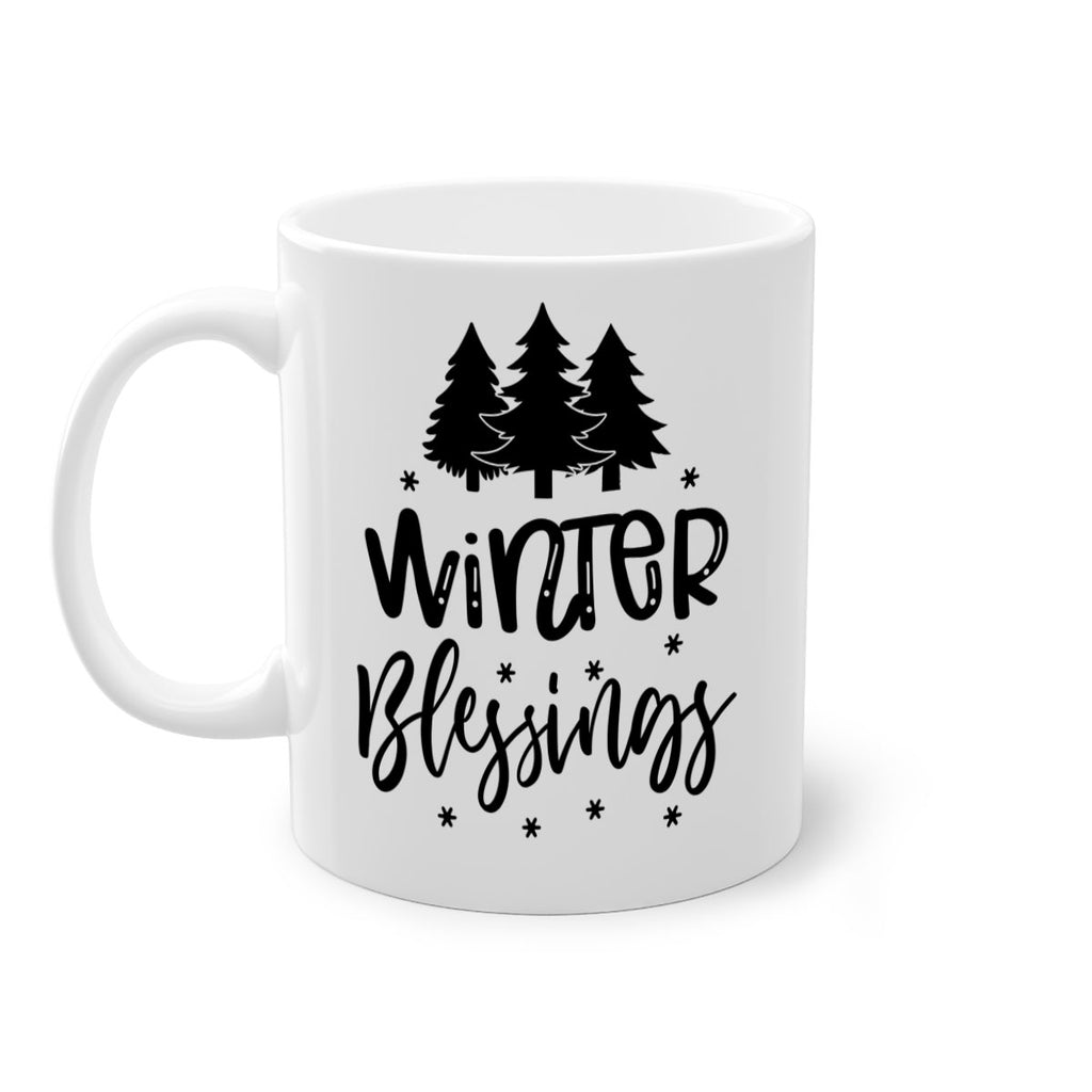 Winter Blessings 489#- winter-Mug / Coffee Cup