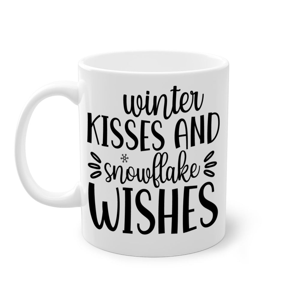 Winter Kisses And Snowflake Wishes517#- winter-Mug / Coffee Cup