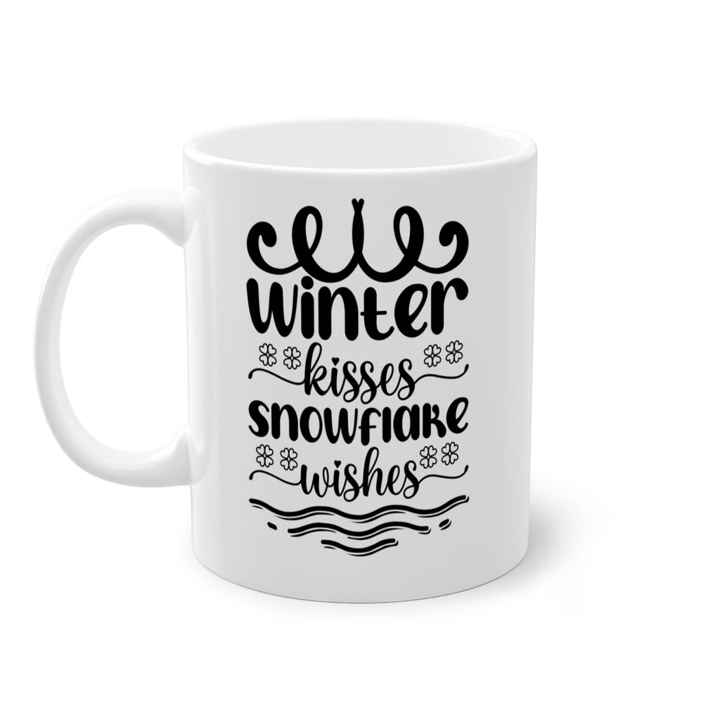 Winter Kisses Snowflake Wishes 562#- winter-Mug / Coffee Cup