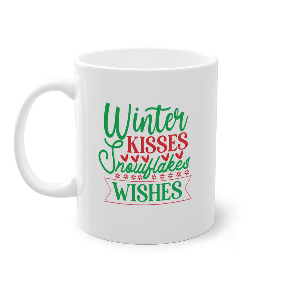 Winter Kisses Snowflakes Wishes 522#- winter-Mug / Coffee Cup