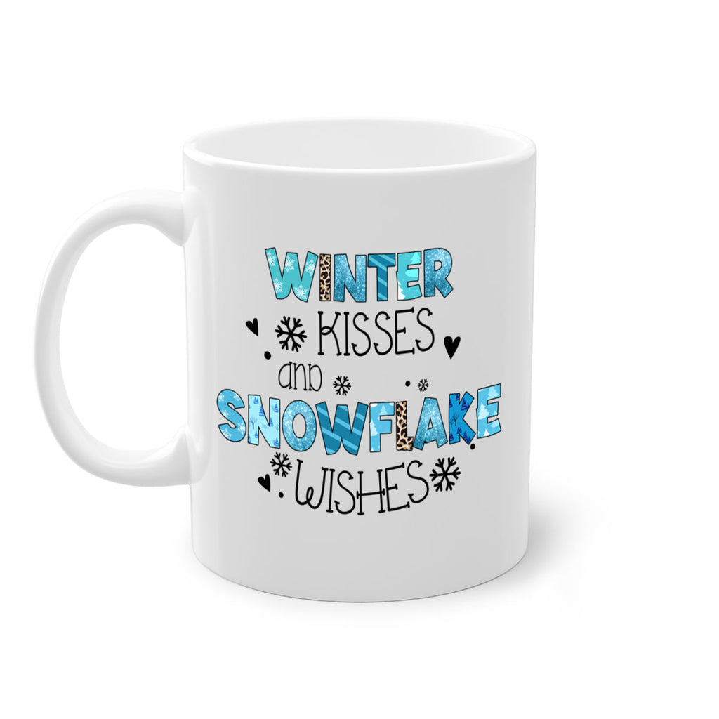 Winter kisses and snowflake wishes 571#- winter-Mug / Coffee Cup