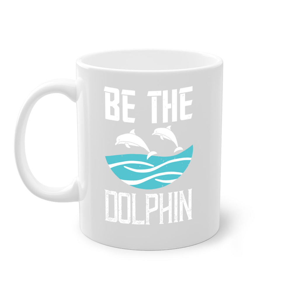 be the dolphin 1429#- swimming-Mug / Coffee Cup