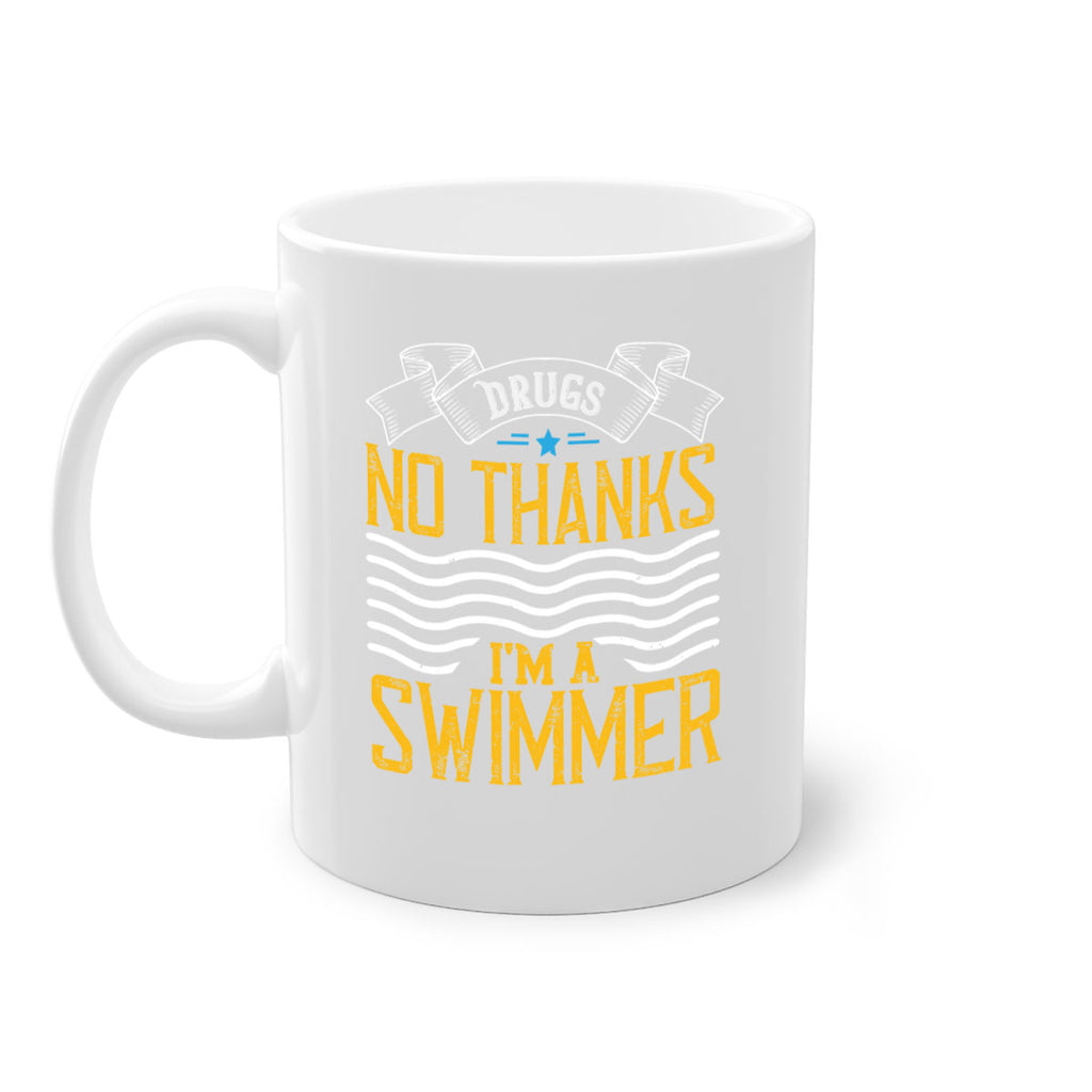 drugs No thanks im a swimmer 1324#- swimming-Mug / Coffee Cup