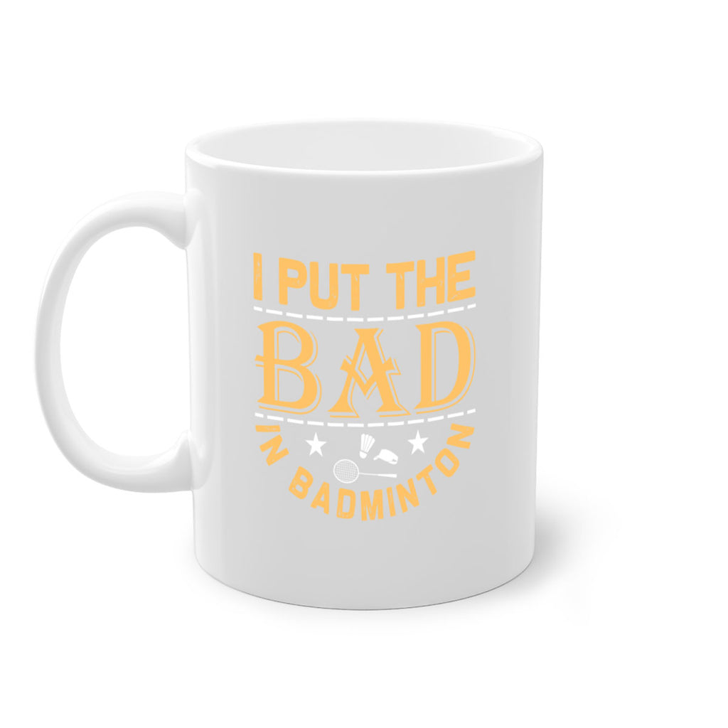 i 1056#- badminton-Mug / Coffee Cup