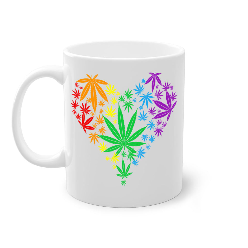 marijuana heart 200#- marijuana-Mug / Coffee Cup