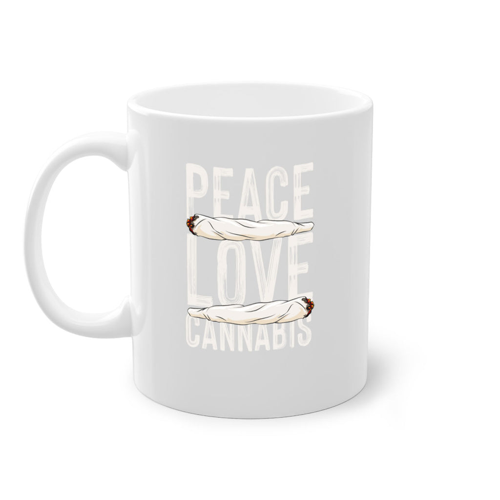 peace love cannabis 216#- marijuana-Mug / Coffee Cup