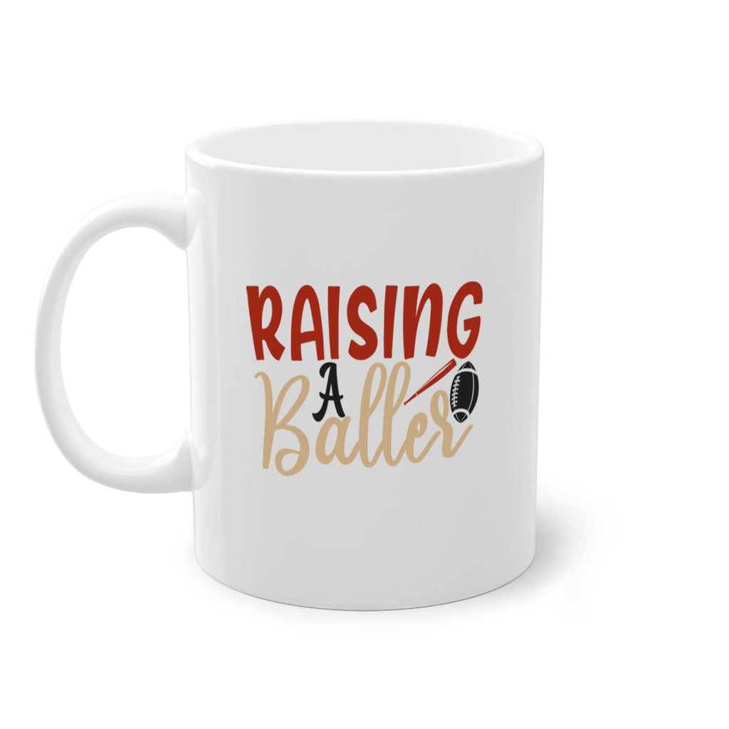 raising a baller 2278#- softball-Mug / Coffee Cup