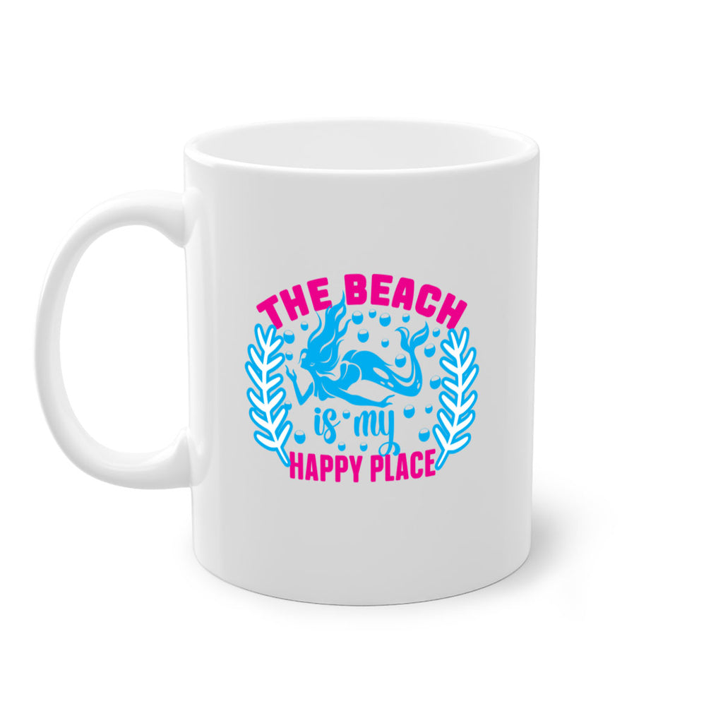 the beach is my happy place 626#- mermaid-Mug / Coffee Cup