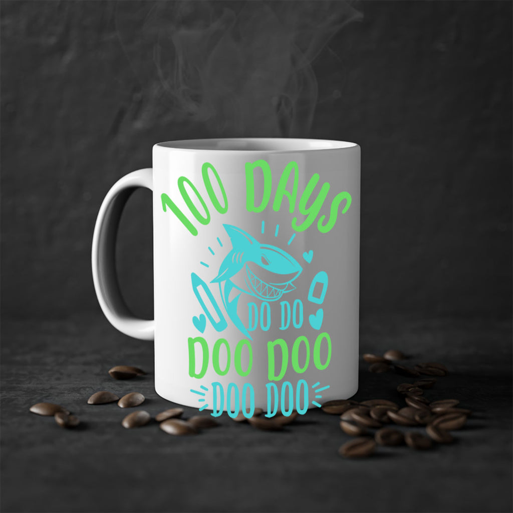 100 days shark doo doo 21#- 100 days-Mug / Coffee Cup