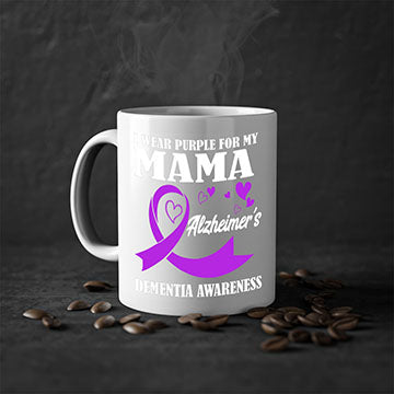 Alzheimers And Dementia I Wear Purple For My Warrior Mama 20#- alzheimers-Mug / Coffee Cup