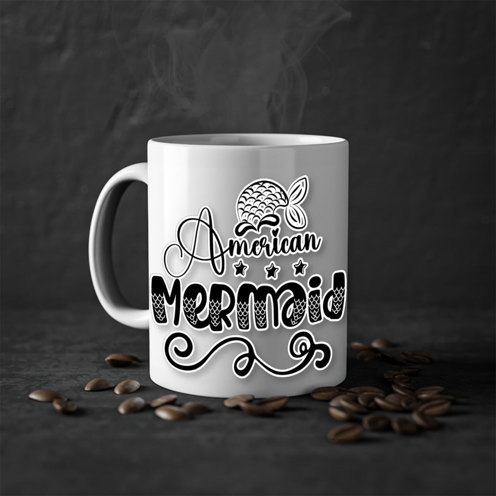 American Mermaid 15#- mermaid-Mug / Coffee Cup