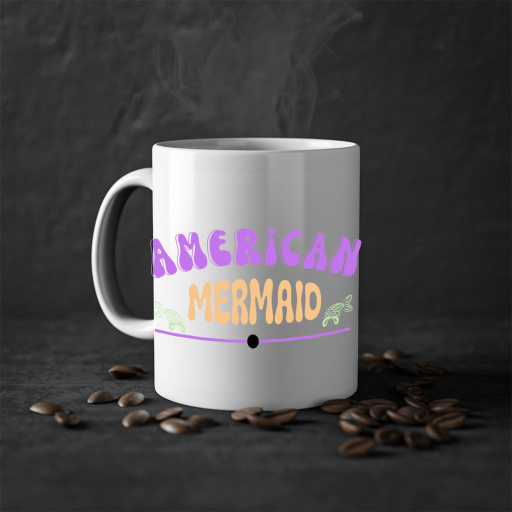 American Mermaid 16#- mermaid-Mug / Coffee Cup