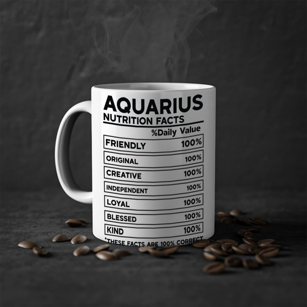 Aquarius Nutrition Facts 67#- zodiac-Mug / Coffee Cup